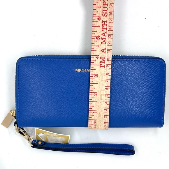 Michael Kors Jet Set Travel Continental Wallet – Vintage Blue – NWT - Picture 16 of 16